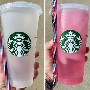Starbucks Summer 2022 Mystery Color Changing Reusable Cup - Red